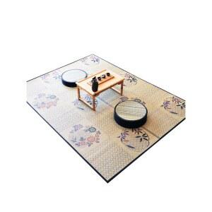 왕골 돗자리 1cm 화문석 맞춤 대나무 본색 90x200 도트 12mm 싱글 천연