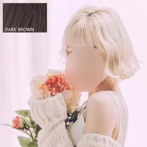 여성 데일리 단발머리 가발-다크브라운