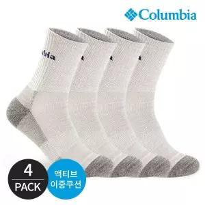 [하프클럽/] 남성 쿠션 힐컬러 등산 중목양말 4P_LG