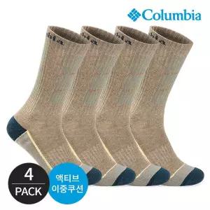[하프클럽/] 남성 쿠션 발등 라운드 등산 장목양말 4P_BR