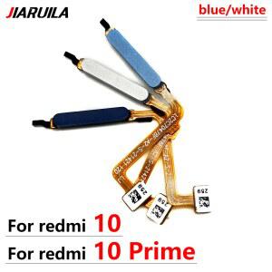 호환 Redmi 10 / 10 Prime ID 홈 버튼 지문 메뉴 반환 키 인식 센서 플렉스 케이블 용 지문 스캐너