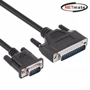 (Netmate) 시리얼 RS232 9핀 25핀 통신 케이블 1.8M