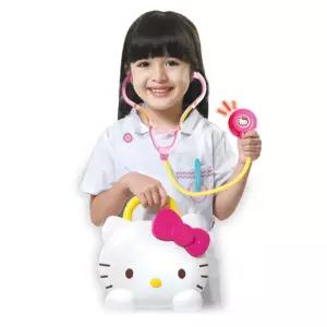 예쁜장난감 헬로키티가방 병원놀이세트 아기선물 감성발달 캠핑놀거리 완구