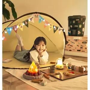 사운드 조명효과 어린이용 캠핑놀이세트 돌선물 완구 유아장난감 감성발달
