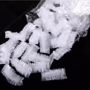 미용 일회용 귀보호 비닐캡 비닐 방수 이어캡 이머머 ooG2+1jbX