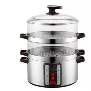 스텐전기찜기 업소용전기찜기 스테인리스 2단 기계 모델 딤섬
