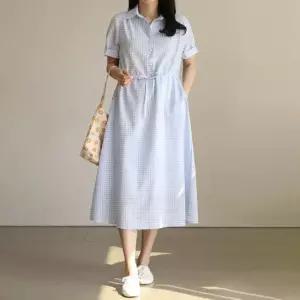 써니11 check 카라 반팔원피스