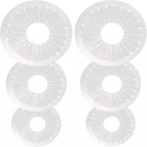 Nuiorfty 6개 로제트 메이커 배지 세트 3.5 4.7 5.9인치 롤리타 리본 보우 DIY 재봉 공예 헤어 액세서리용