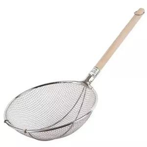 주방 음식 건지기 스텐 목봉 뜰채 요리 튀김 32.5cm 촘촘망뜰채