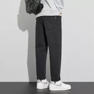 데님 캐주얼 내마모 남성청바지 배기핏 봄가을 아이템 트렌디 테이퍼트 배기팬츠 HT3