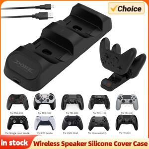 PS5 호환/XBOX 호환 호환  S/X 컨트롤러 충전 스테이션과 호환되는 듀얼  표시기 게임패드 도크 포함