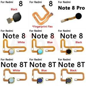 호환 Redmi Note 8 8T Pro Plus 프라임 지문 센서 플렉스 케이블 용 Aiinant 뒤로 버튼 터치 ID 핑거 스캐너