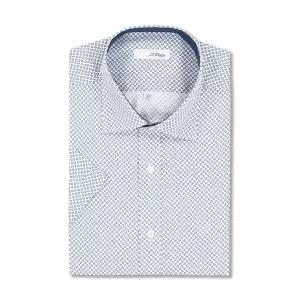 [듀퐁](신세계 사우스시티)26/ MM 면100% 리본 모티브가 프린트된 슬림핏 반팔셔츠 SE6MM21...