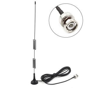 1pcs 300cm VHF UHF 25mHz -1200mHz 햄 라디오 안테나 아마추어 모바일 스캐너 BNC 수신기 자동차 액세서리