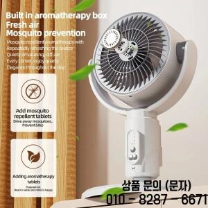 새로운 360도 순환 저소음 강력 바닥 선풍기 스탠딩 스마트 리모컨으로 높이 조절 가능