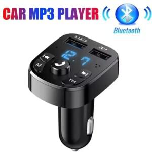 블루투스 5.0 카오디오 MP3 플레이어 3.1A  충전 듀얼 USB 어댑터 FM 트랜스미터 수신기