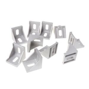 10pcs 4040 고정 피팅 각도 L 커넥터 알루미늄 코너 브래킷 조인트 L9BE