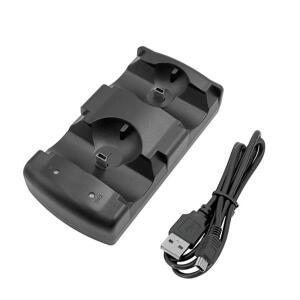 PS3 호환 컨트롤러 Move용 듀얼 USB  충전 도킹 스테이션 게임패드용 무선 스탠드