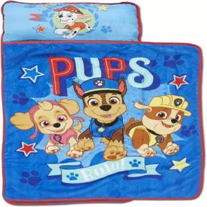 Paw Patrol 저희는 팀 낮잠 매트 세트 - 베개와 푹신한 담요가 내장된 퀼트 어린이집 유치원 슬립오버 및