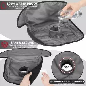 배변 훈련용 블랙 카시트 프로텍터 2팩 방수 피들 패드 커버 기저귀 유출 방지 화장실 미끄럼 유모차