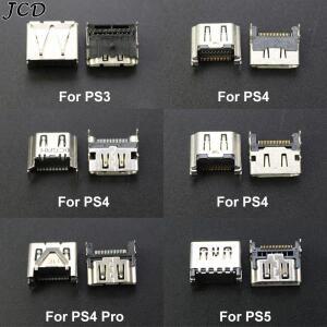 PS5 호환 PS4 호환 Slim 프로 PS3 호환 콘솔 용  1피스 교체 HDMI 호환 포트 디스플레이 소켓 잭 인터페이