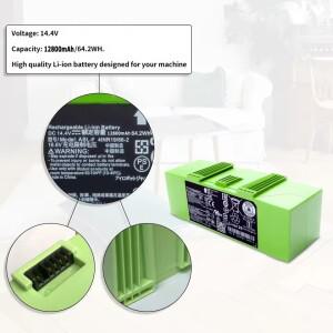 14.4V5200mAh i7 100% iRobot e 및 시리즈용 배터리 교체 4624864