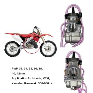PWK 33 42mm 오토바이 카브레타 혼다 CR250R 레이싱 스쿠터 먼지 자전거 ATV 파워 제트 300-650cc