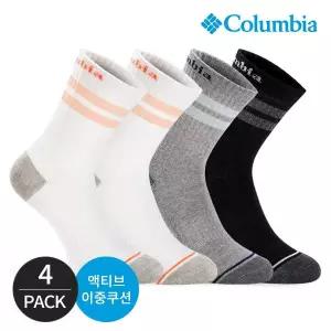 [컬럼비아] 여성 쿠션 넥앞선 등산 중목양말 4P_MX