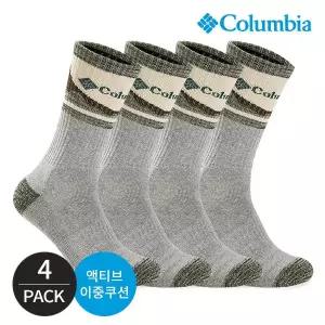 [컬럼비아] 남성 쿠션 마운틴 등산 장목양말 4P_GY