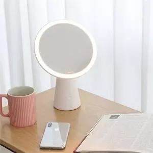 [RIZPICK]led 메이크업 거울 무선 메이크업 거울 충전식 휴대용 화장용