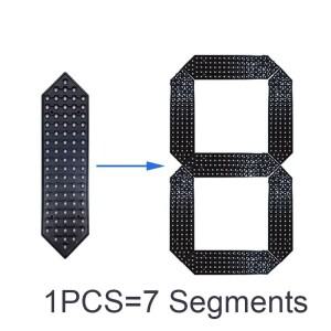 12인치 LED 모듈 170*310mm 흑백 야외용 고휘도 오일  디지털 화면 7세그먼트 디스플레이 타이밍 점수판
