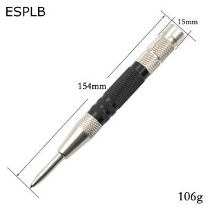 ESPLB 130mm154mm 자동 센터 펀치 드릴 비트 목공 금속 조정 가능 스프링로드 핸드 툴