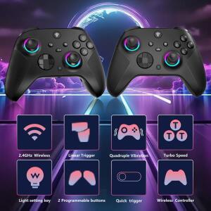 XBOX 호환 호환 ONE  XS PC 게임패드 호환 무선 게임 컨트롤러 진동  3.5mm 헤드폰 잭 포함