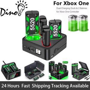 XBOX 호환 호환 One용 배터리 팩 충전기 스테이션 Series X용 | S/X/Elite 충전형 2x5520mWh