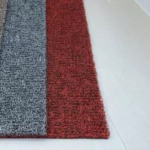 미끄럼방지 코일현관매트 레드 폭60cmx길이40cm 베란다매트