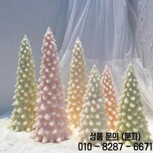 큰크리스마스 트리 실리콘 촛불 몰드 장식품 디너 소이 왁스 27.2cm