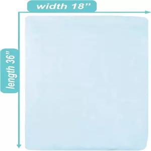TL 케어 슈프림 100 내추럴 코튼 저지 니트 핏 18인치 x 36인치 요람/요람 시트 파란색 부드러운 통기성