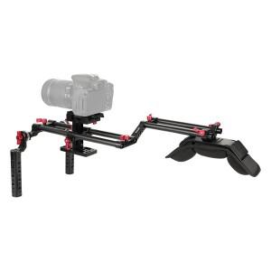 Kayulin DSLR 숄더 어깨 마운트 리그 듀얼 Arri Rosette 치즈 핸드 그립 지원 키트 Canon Nikon Sony Camco