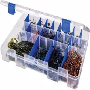플라보 아웃도어 5003 낚시 - 15개의 칸막이 25개의 구획 투명 미끼 정리함 터프 테이너와 제로스트 녹