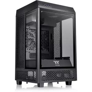 써멀테이크 타워 100 블랙에디션 강화 유리 TypeC USB 3.1 세대 2 미니 타워 컴퓨터 샤시 Mini-ITX CA-1R3-