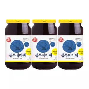 오뚜기 블루베리쨈 홈카페 토스트 아이들 간식 500g 3개