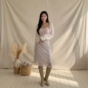 여성 메시 베이직 SS 망사 가디건 비침 메쉬 심플