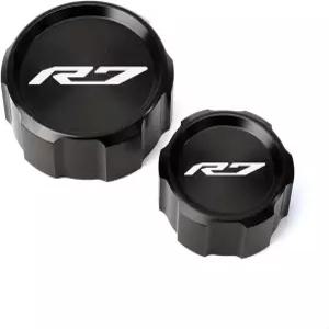YZF R7 YZFR7 202 2023 2024 2026 모터사이클 액세서리 프론트 리어 브레이크 오일 실린더 커버(블랙)용