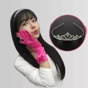 Jpar 웨딩 티아라 왕관머리띠 C