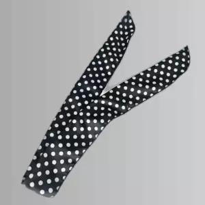 복고스타일 땡땡이무늬 머리띠 헤어밴드