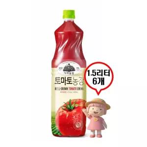 가야농장 토마토주스 1.5L 6개 가정용 중용량 과일음료