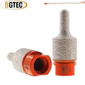 BGTEC Dia10-25mm 다이아몬드 밀링 비트 손가락 그라인더 연마 구멍 타일 대리석 화강암 에지 M14 또는 5/8