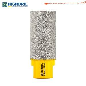HIGHDRIL 다이아몬드 밀링 비트 Dia25mm M14 드릴 커터 1pc 도자기 세라믹 화강암 대리석 앵글 그라인더의