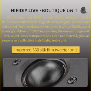 T1-75 하이파이 4인치 트위터 스피커 유닛 330 실크 멤브레인 8옴 30W 홈 필름 트레블 라우드스피커 94/10
