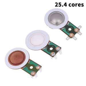 1pcs 25.4mm 트위터 보이스 코일 라운드 스피커 트레블 교체용 혼 티타늄 필름 구리 도금 알루미늄 다이어
